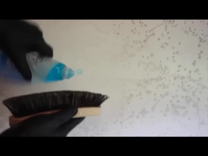 Dry the scrubbed area with a cloth or paper towel.