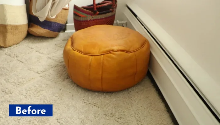 Style nightstand with lamp, plant, and accessories.