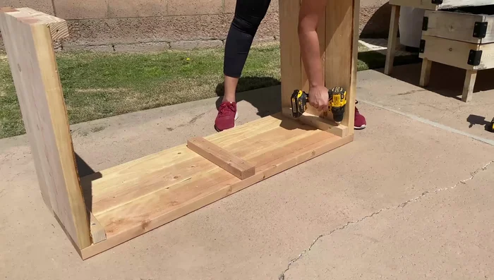 Assemble the planter frame.