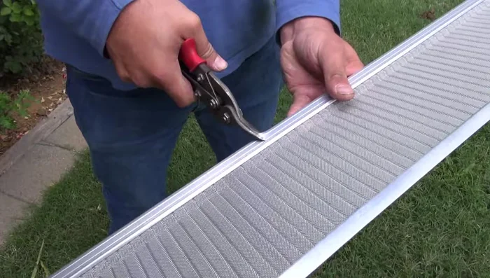 For cutting the aluminum extrusions and mesh, use tin snips.