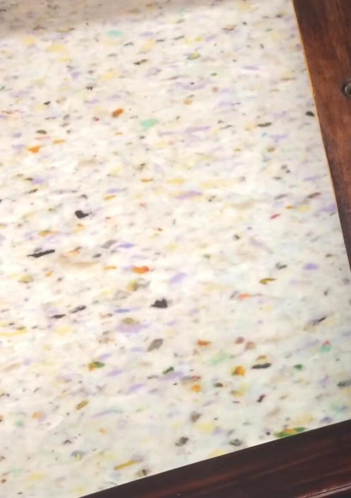 Carefully install insert nuts in the chair back using an appropriate method to avoid splitting the wood.