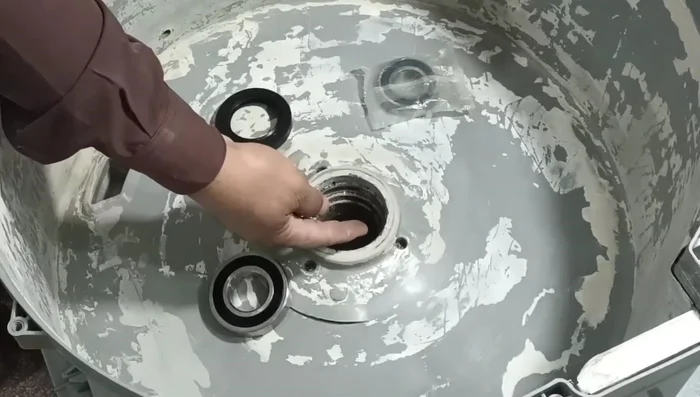 Fit the new water seals.