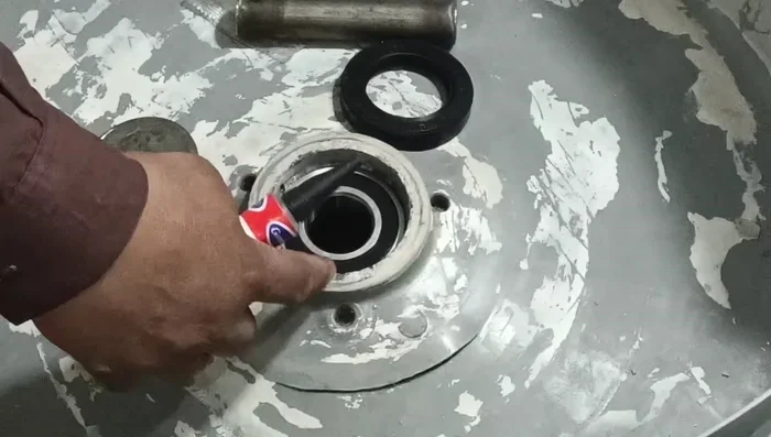 Fit the new water seals.