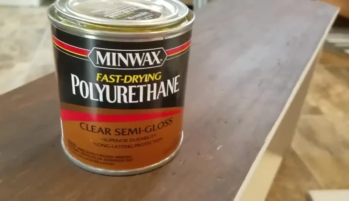 Apply a coat of polyurethane to protect the stain.