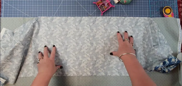 Press seam: Press the seam towards the accent fabric.