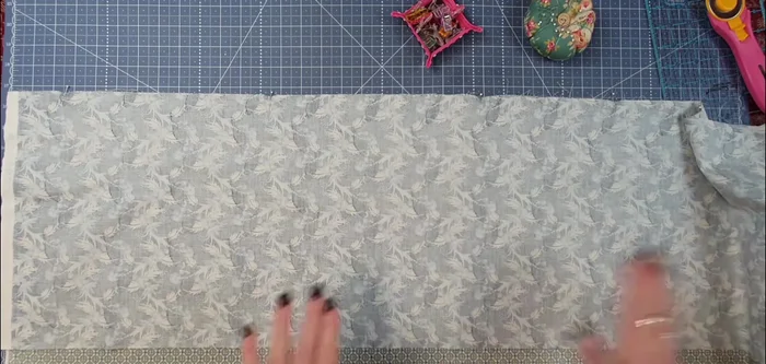 Press seam: Press the seam towards the accent fabric.