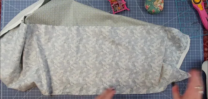 Press seam: Press the seam towards the accent fabric.