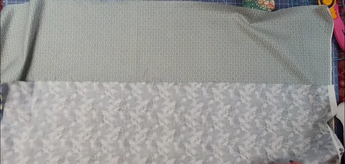 Press seam: Press the seam toward the accent fabric.