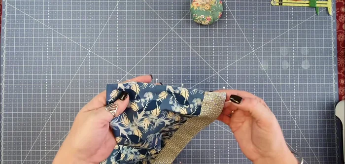 Sew ends: Stitch across the raw edges of one end using a 1/4-inch seam allowance. Repeat for the opposite end. Press seams open to reduce bulk.