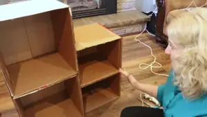 DIY Cardboard Step Chest: A Unique Stacking Method