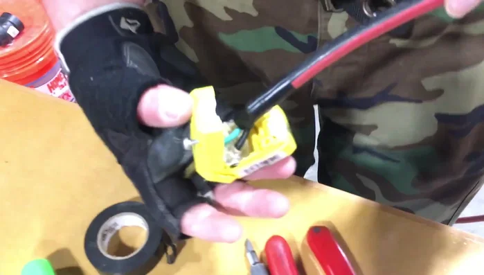 Close the replacement plug and tighten the screws.