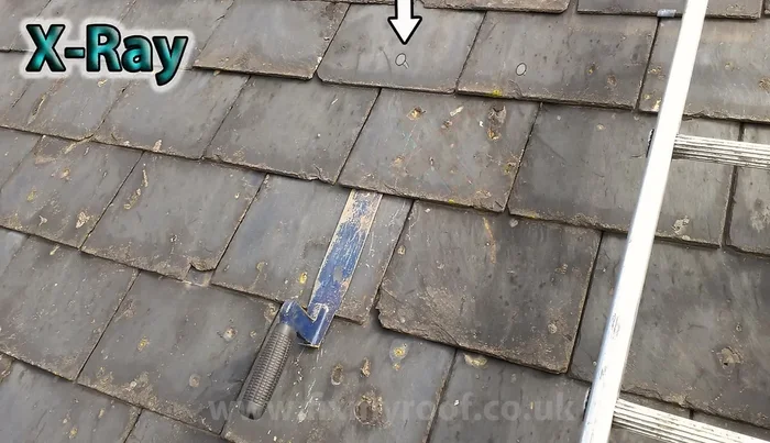 Remove the slate using the Slate Ripper to gently pry it free.