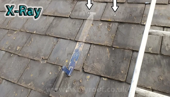 Remove the slate using the Slate Ripper to gently pry it free.