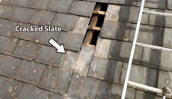 Inspect the underlying structure for further damage (cracks, sealant issues).