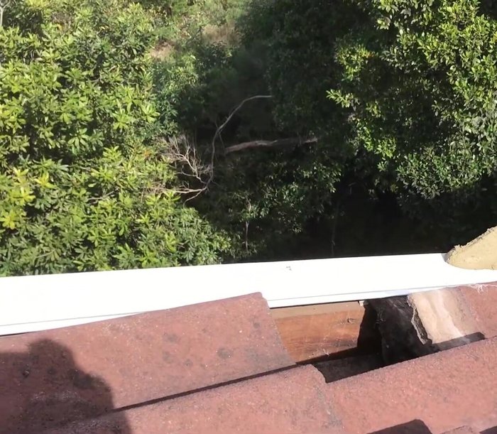 Cut back the bedding to ensure adequate space for pointing.