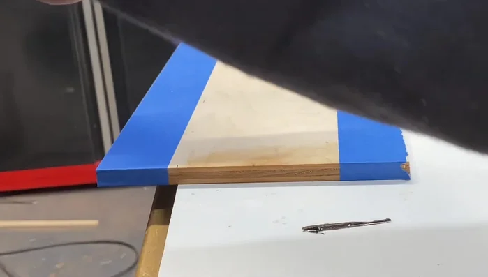 Cut the sides to the 5-degree angle using the taper jig.