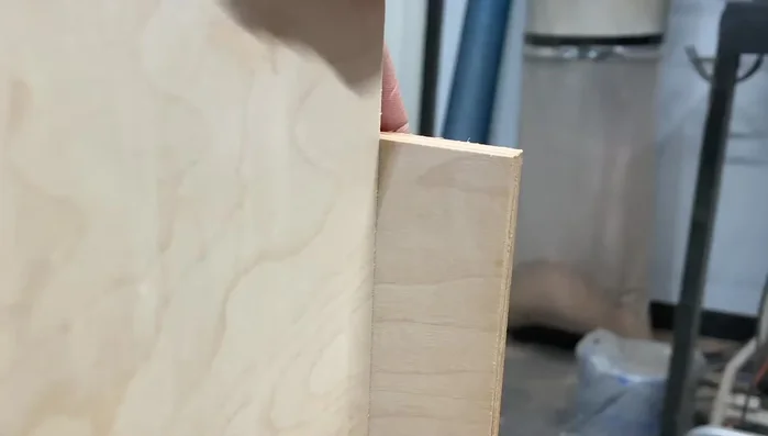 Cut the front piece to a 5-degree angle to match the sides.