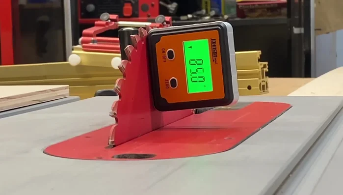 Cut the front piece to a 5-degree angle to match the sides.