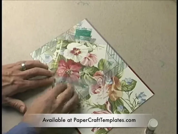 Tear off any excess paper along the template's perimeter.