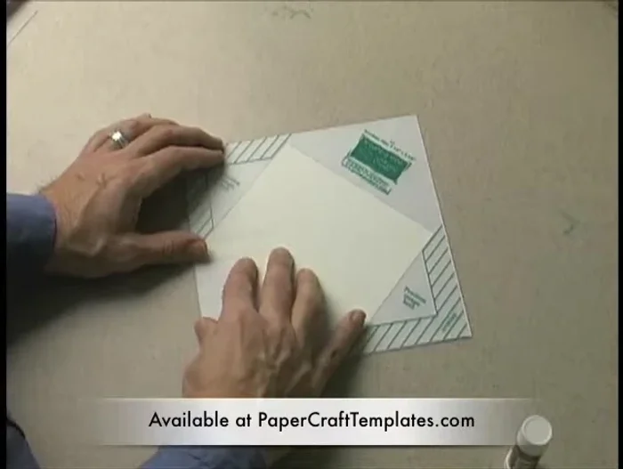 Tear off any excess paper along the template's perimeter.
