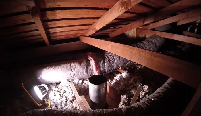 Drive a nail through the marked spot to indicate the center of the hole.