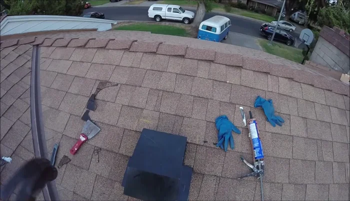 Apply more sealant over the nail heads and along the top and sides of the vent to ensure a watertight seal.