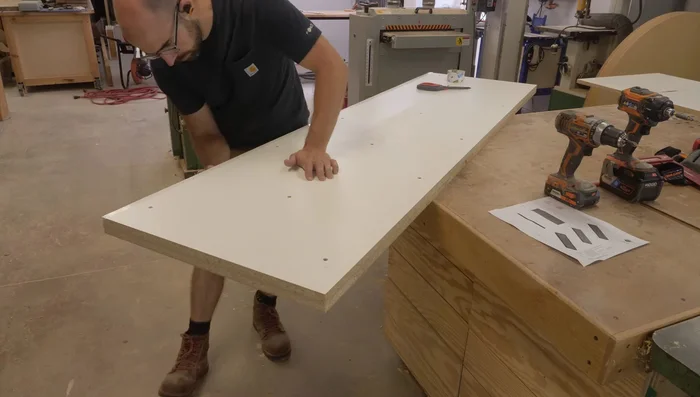 Place remesh inside the mold, then pour and screed the concrete.