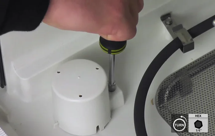 Pull off the cover and set it aside.