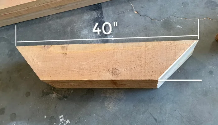 Install the angled supports, ensuring they are level with the cross braces.