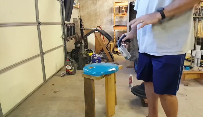 Paint the birdbath. Apply multiple thin coats instead of one thick coat.