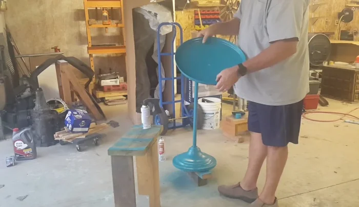 Allow the paint to dry completely before handling.