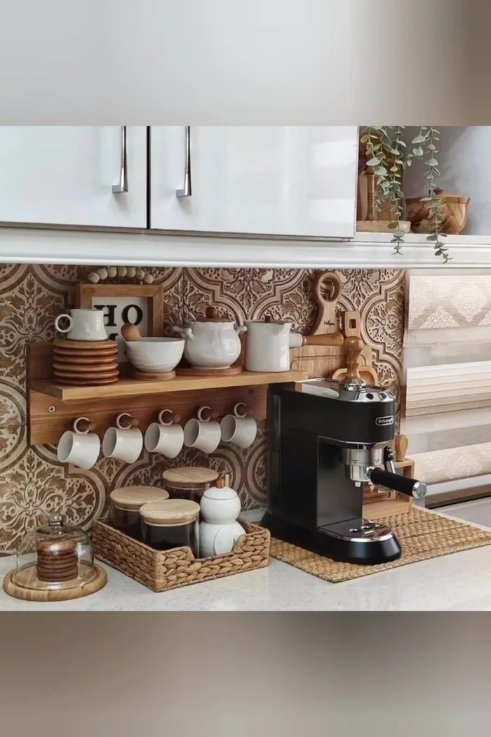 Personalize it: Add a small print, artwork, or fun containers to add character to your kitchen.