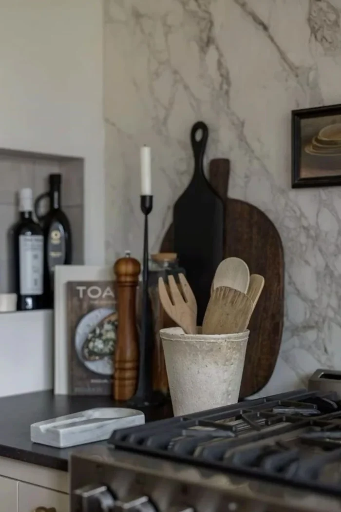 Personalize it: Add a small print, artwork, or fun containers to add character to your kitchen.