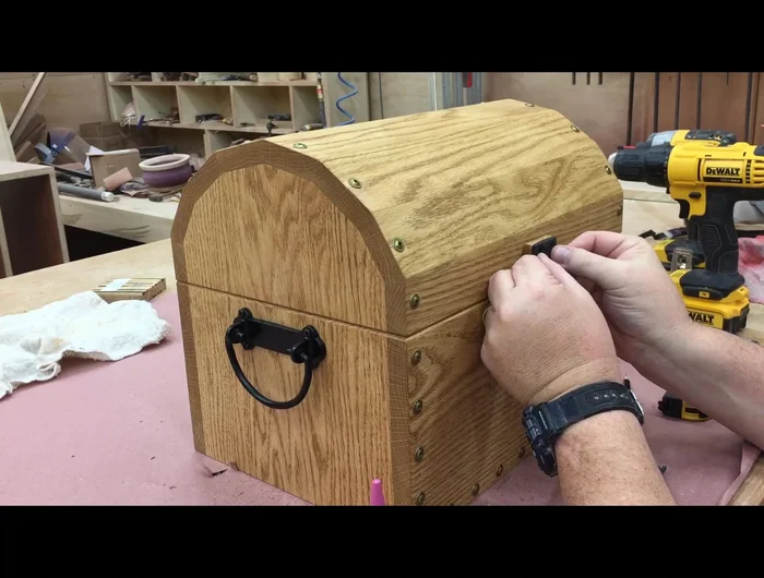 Install the hasp using CA glue and accelerator for temporary positioning before screwing.