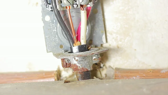 Remove the old outlet.