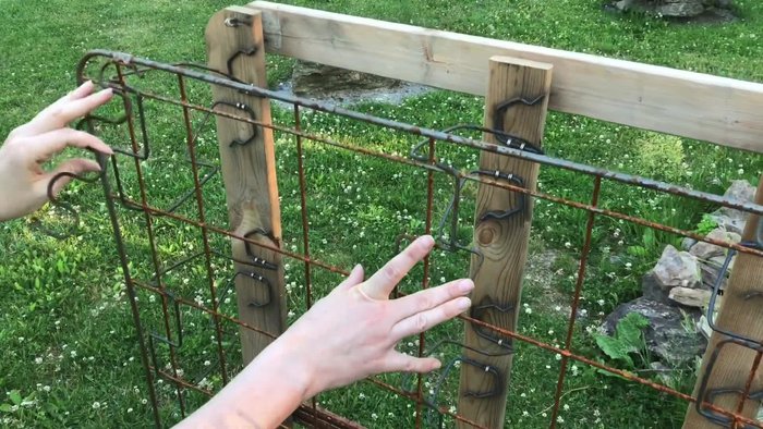 Remove the cloth covering from the box spring.