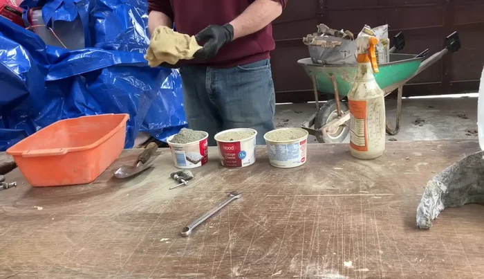 Spray the inside of the mold with mold release (a mixture of rubbing alcohol and castor oil). Ensure every crevice is coated.