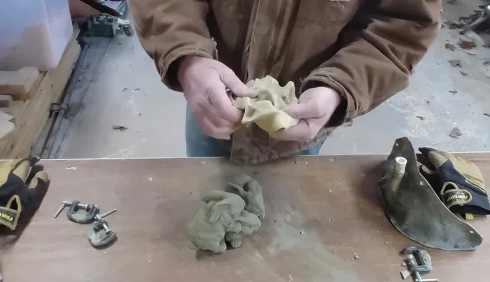 Clean the mold thoroughly to remove any leftover cement, ensuring all crevices are clear for future use.