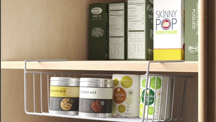 Recycle a cardboard box for additional storage.