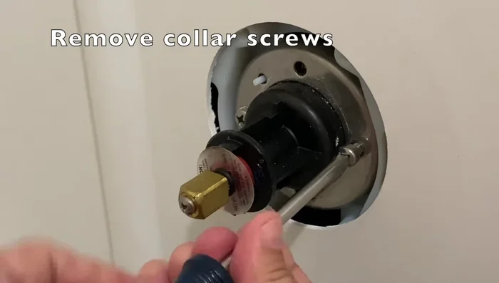 Remove the collar screws.