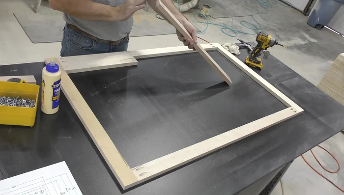Assemble the face frame using pocket hole screws.
