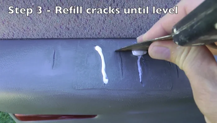 Refill any remaining cracks with silicone caulk, ensuring a smooth surface.