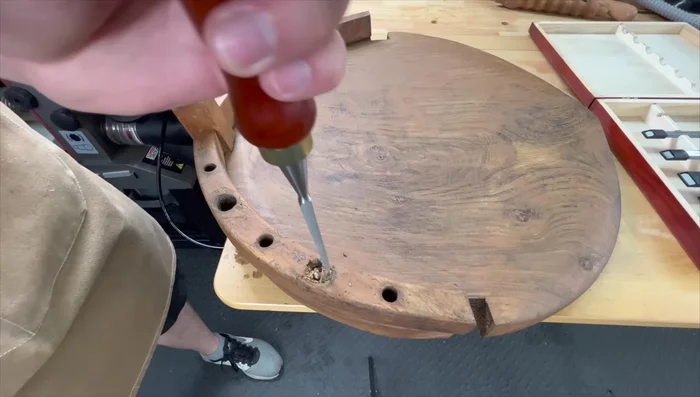 Removing tacky residue from wood filler with mineral spirits