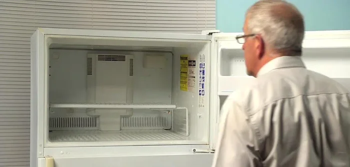 Remove the ice maker (if applicable).