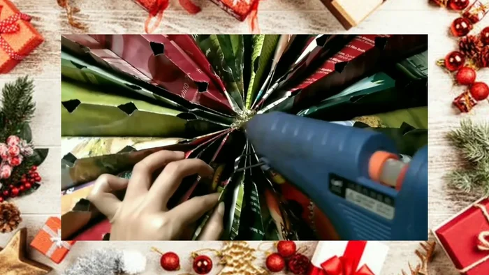 Glue the circular shapes to the center of the lantern.