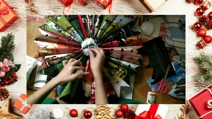 Glue the inside of the circle and fill with cotton. Repeat for other side.