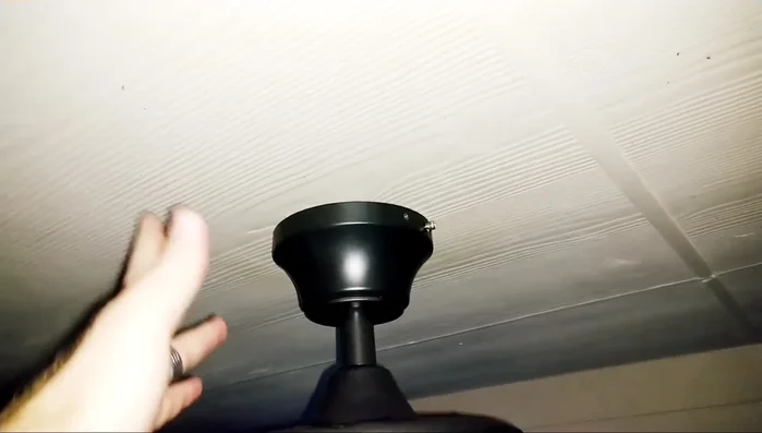 Install the fan cover. Secure the cover plate to hide the wiring.