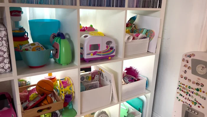 Color-code toys for easy organization and visual appeal.