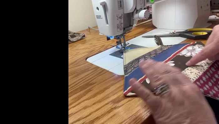 Reinforce the corners by stitching an X across each corner.