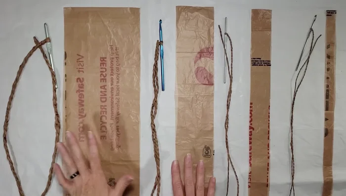 Continue adding strips and twisting until you reach the desired length.